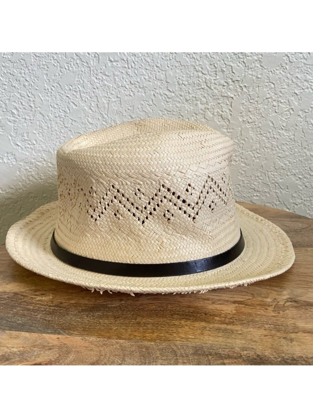 Lauren Ralph Lauren Women's Fedora Style Straw Hat With Leather Band One Size - Picture 3 of 7